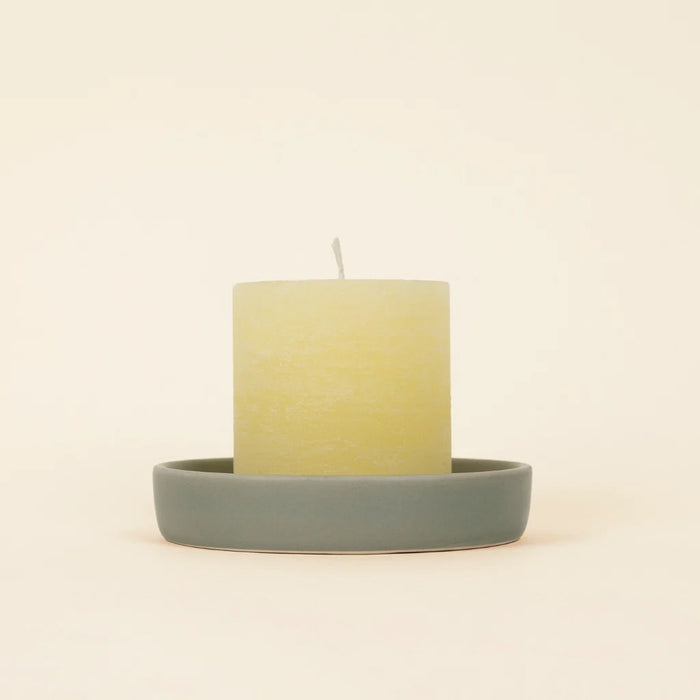 Sage Candle Plate