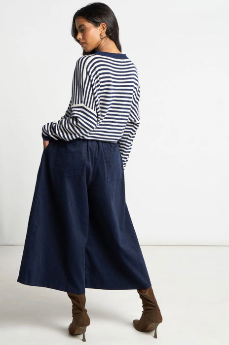 Cord Wide Leg Culottes