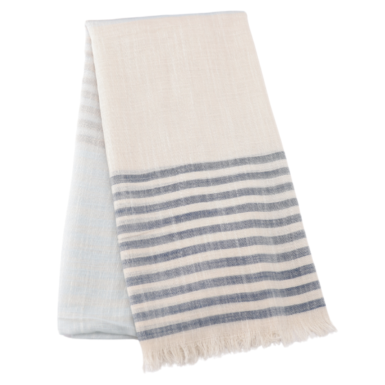 Striped Scarf - Blue