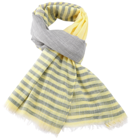 Striped Scarf - Lime