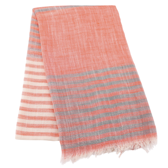 Striped Scarf - Orange