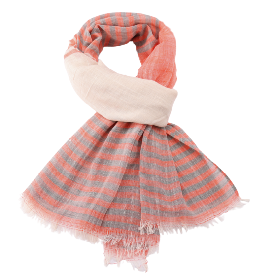 Striped Scarf - Orange