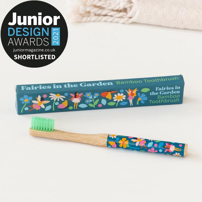 Children's Bamboo Toothbrush - Fairies in the Garden