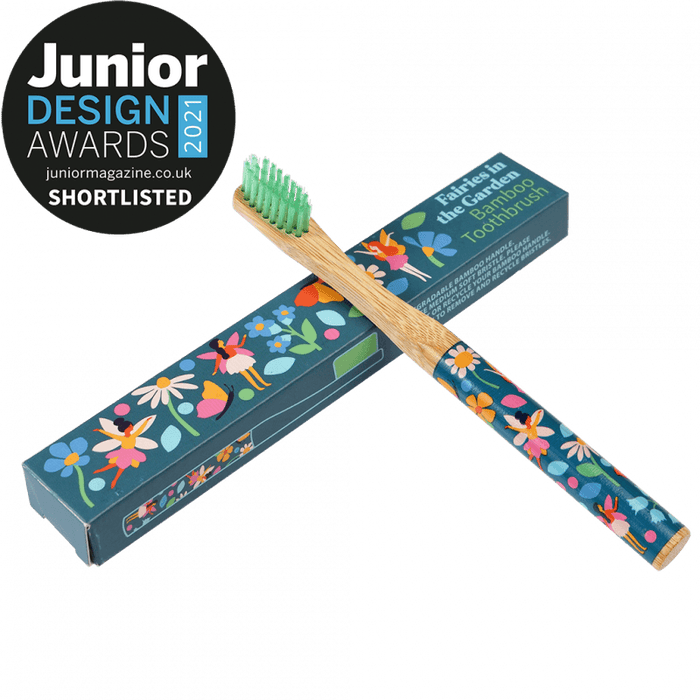 Children's Bamboo Toothbrush - Fairies in the Garden