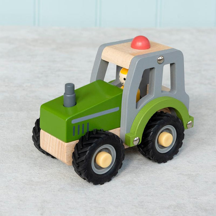 Wooden Push Along Tractor Toy