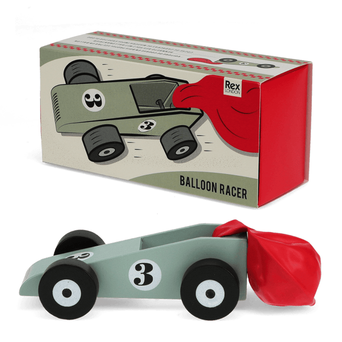 Wooden Balloon Powered Racing Car