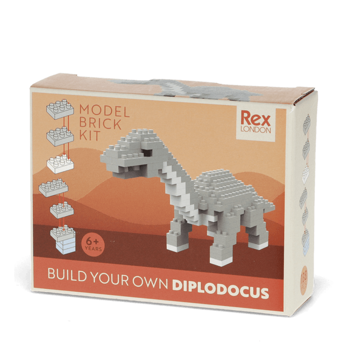 Build Your Own Diplodocus Dinosaur - Brick Model Kit