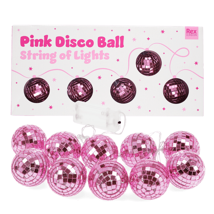 String of 10 Disco Ball LED Lights
