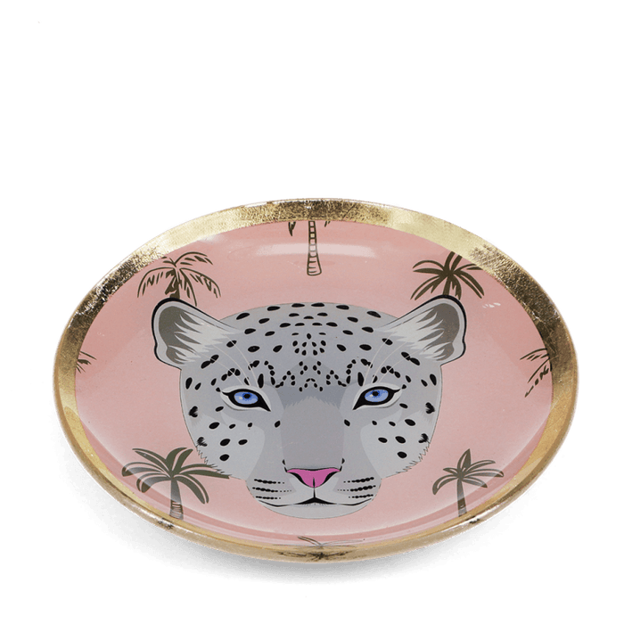 Leopard Glass Trinket Dish