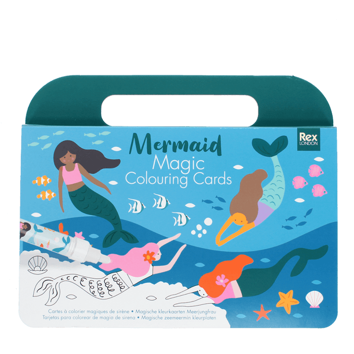 Magic Water Colouring Cards - Mermaids