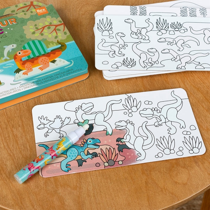 Magic Water Colouring Cards - Dinosaurs