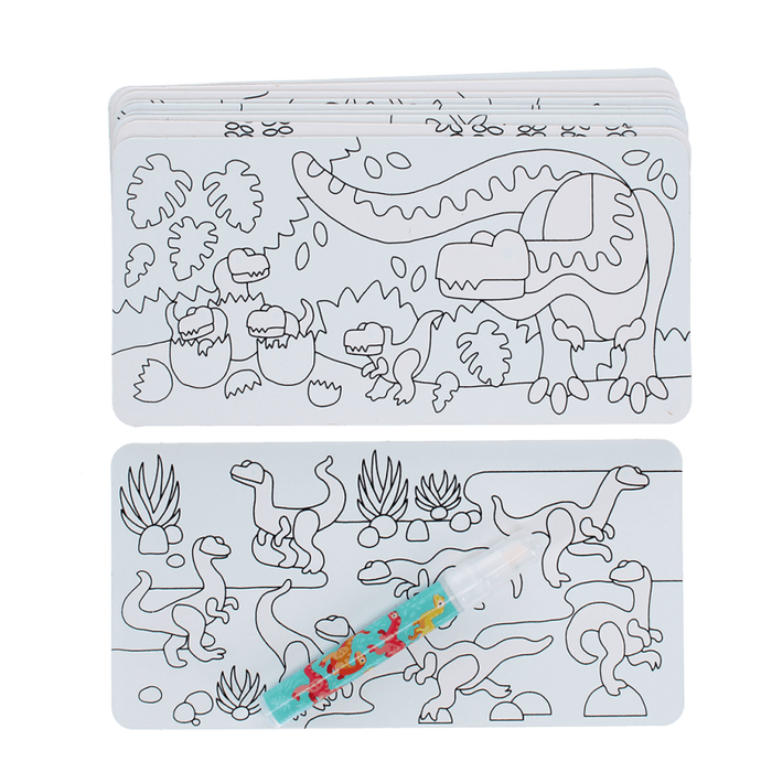 Magic Water Colouring Cards - Dinosaurs