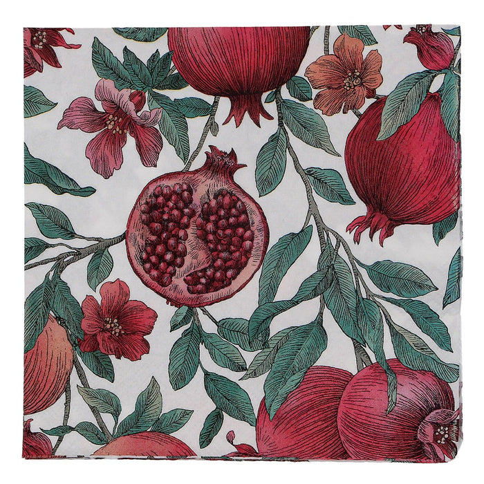 Pomegranate Paper Napkins - Pack of 20