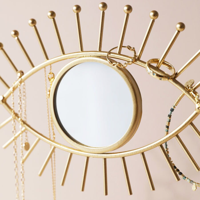 Mirror and Jewellery Holder with Terrazzo