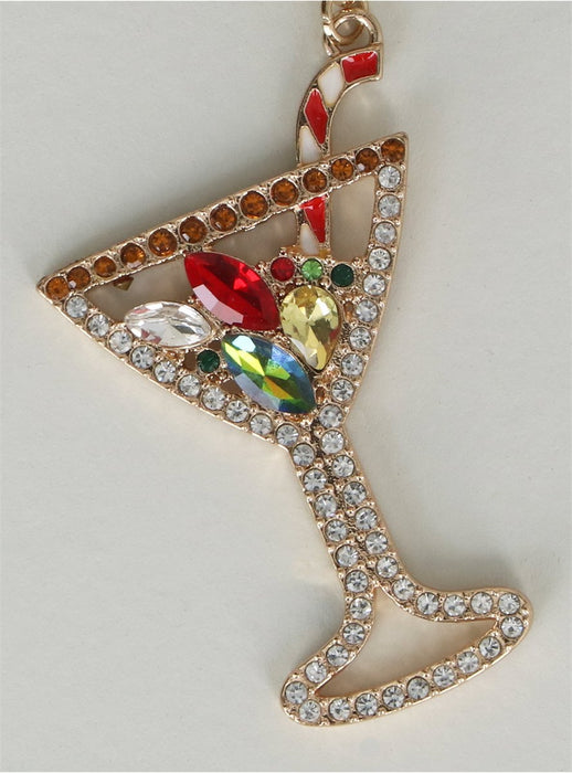 Christmas Cocktail Sparkly Earrings