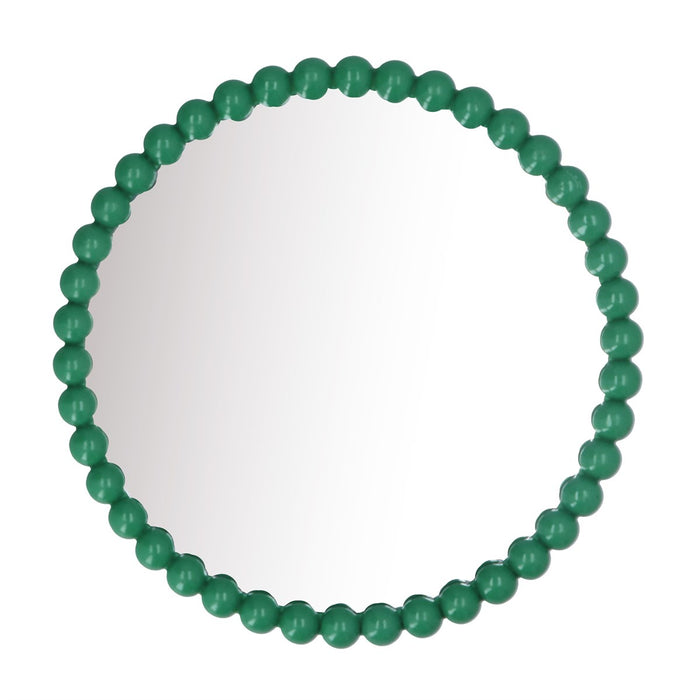 Green Gloss Bobble Wall Mirror