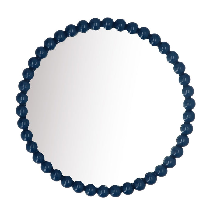 Navy Gloss Bobble Wall Mirror