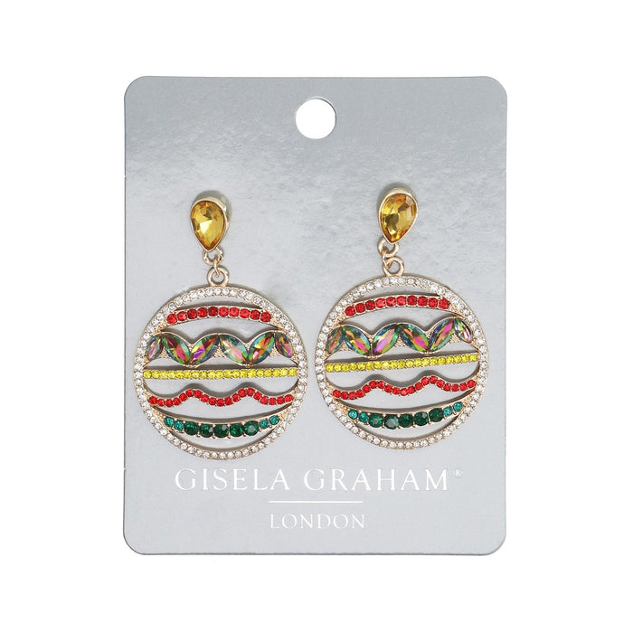 Christmas Bauble Sparkly Earrings