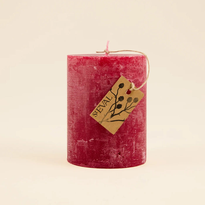Hawthorn & Berries Fragranced Coloured Pillar