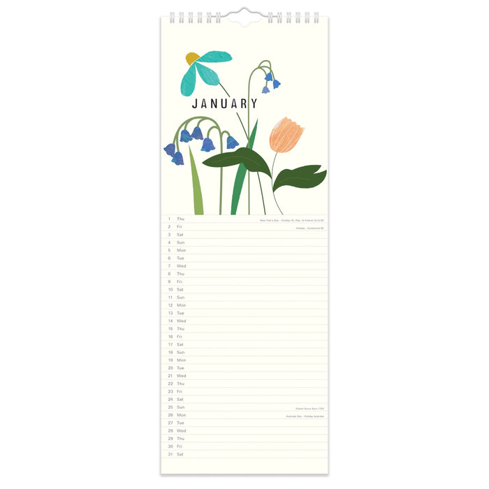 Caroline Gardner Posie Slim 2026 Calendar