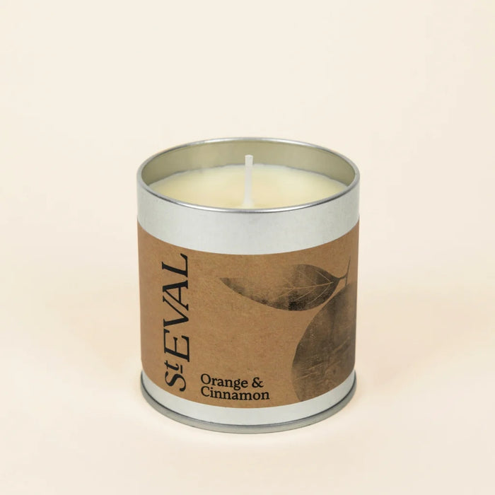 Orange & Cinnamon, Tin Scented Candle