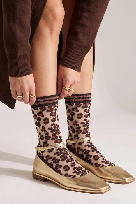 Combed Cotton Sheer Socks - Various Designs