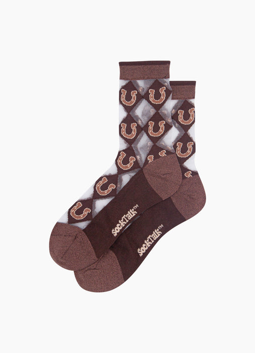 Combed Cotton Sheer Socks - Various Designs