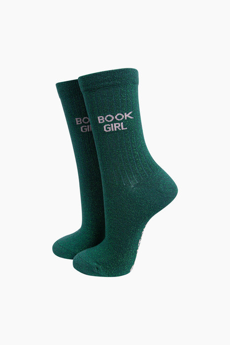 Combed Cotton Glitter Socks - Various Designs