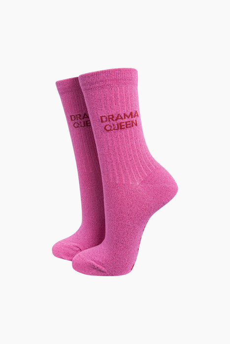 Combed Cotton Glitter Socks - Various Designs