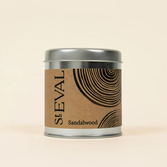 Sandalwood, Tin Scented Candle