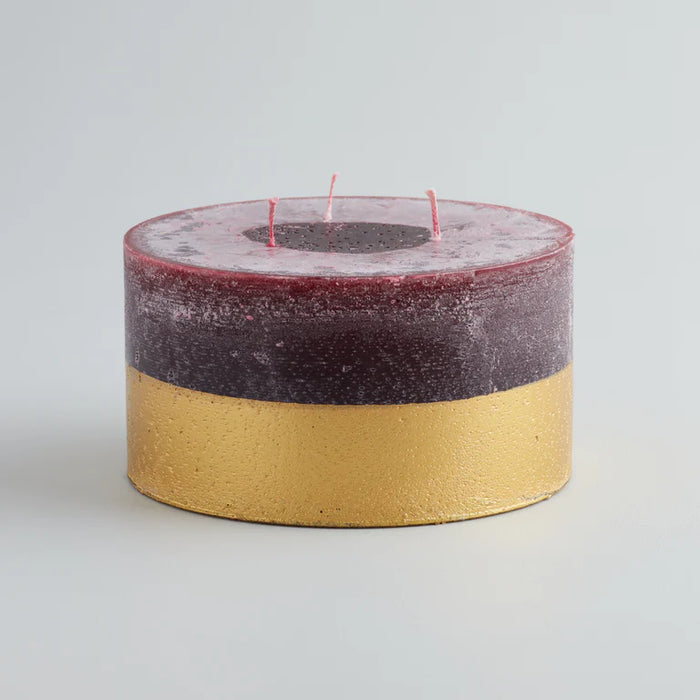 Gold Half Dipped Christmas Multi Wick Candle