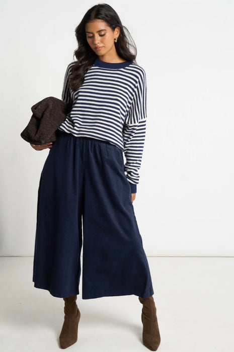 Cord Wide Leg Culottes