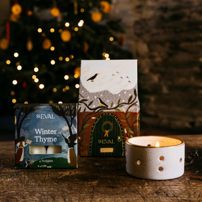 Christmas Scented Tealights and Holder Cottage Gift Sets