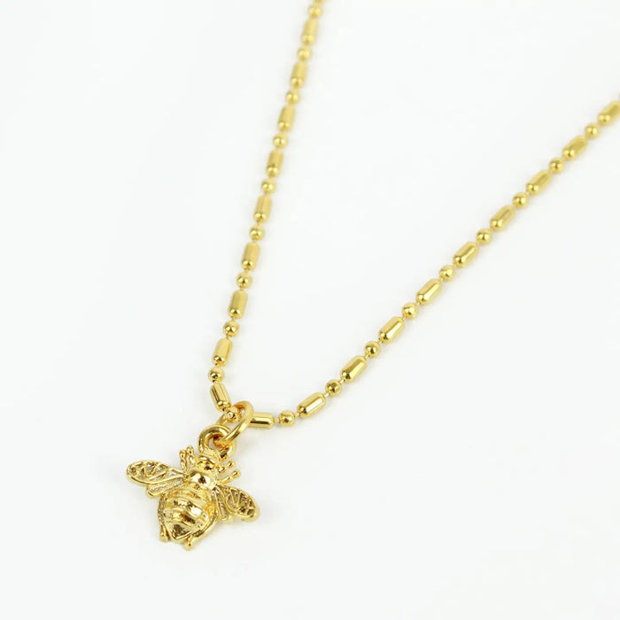 Tiny Bee Gold Necklace