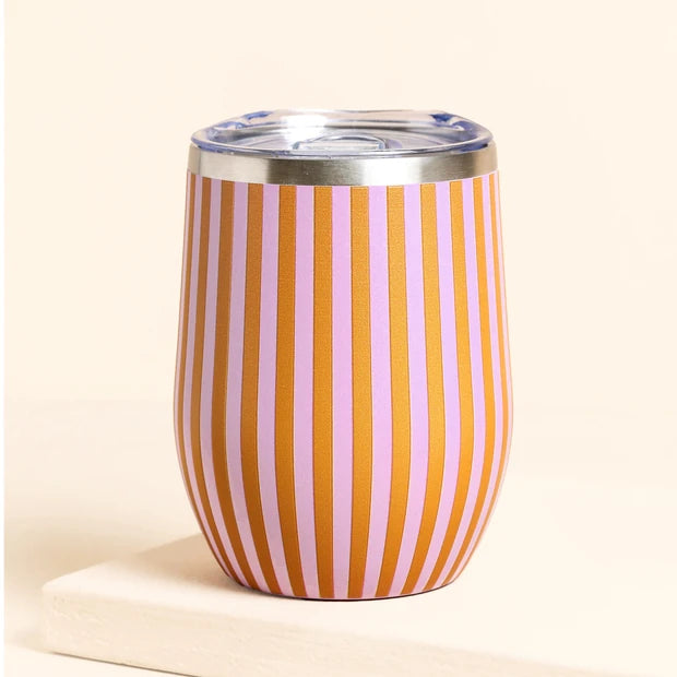 Striped Insulated Travel Mug