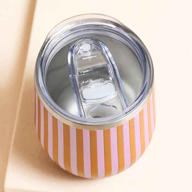 Striped Insulated Travel Mug