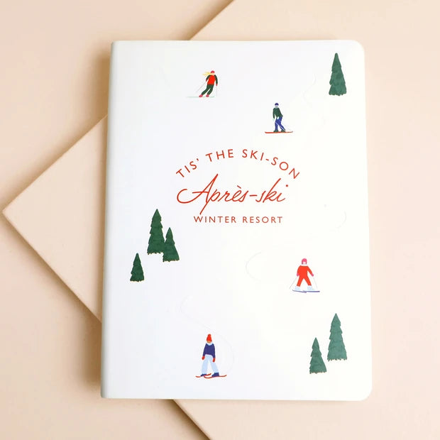 White Vegan Leather Apres-Ski Notebook
