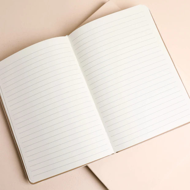 White Vegan Leather Apres-Ski Notebook