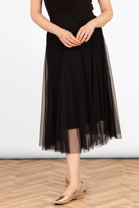 Black Tulle Swing Skirt