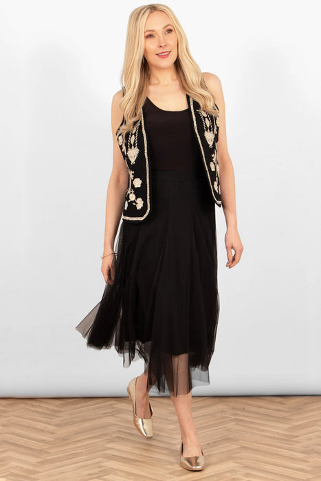 Black Tulle Swing Skirt