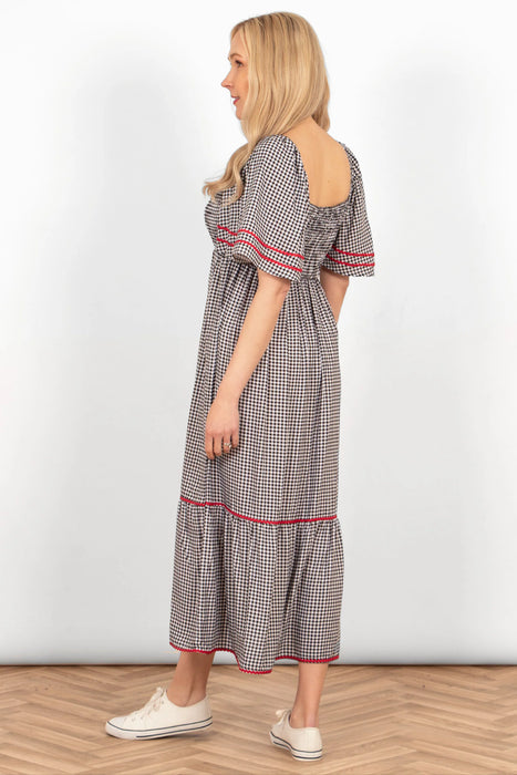 Briar Milkmaid Dress in Gingham