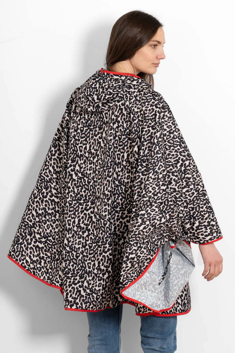 Aspen Rain Poncho in Leopard