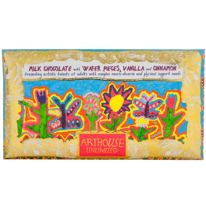 Arthouse Unlimited Milk Chocolate with Wafer Pieces, Vanilla and Cinnamon