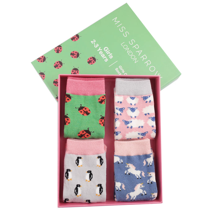 Girls 2-3 Years Bamboo Socks Box Sets