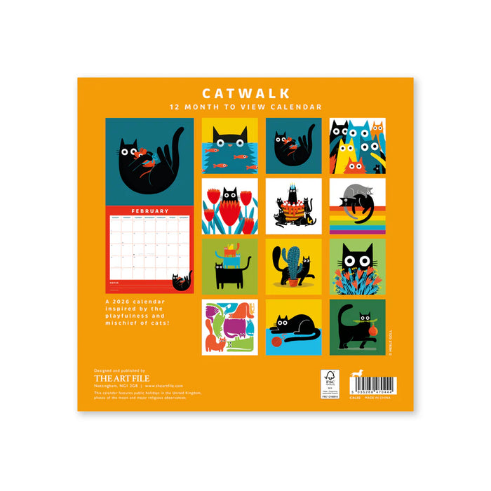 Catwalk 2026 Wall Calendar
