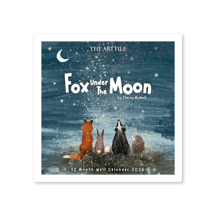 Fox Under the Moon 2026 Wall Calendar