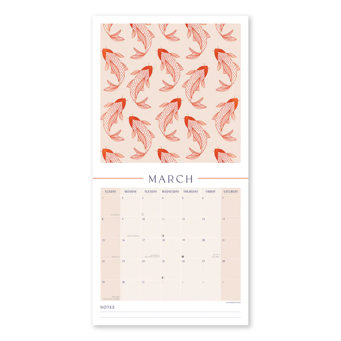 Sakura Heights 2026 Wall Calendar
