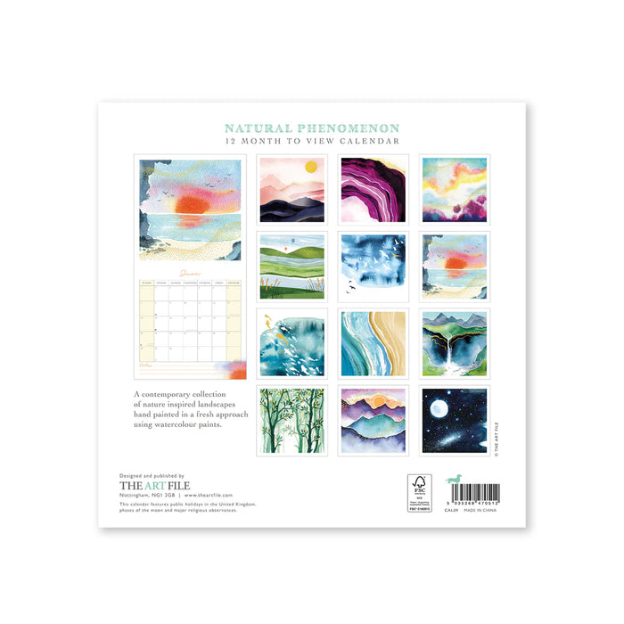Natural Phenomenon 2026 Wall Calendar