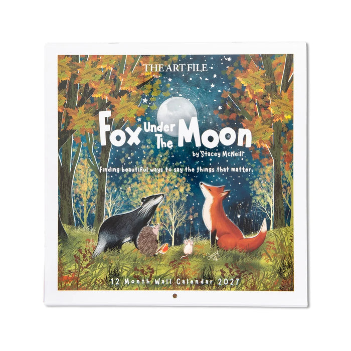 'Fox Under the Moon' 2027 Wall Calendar