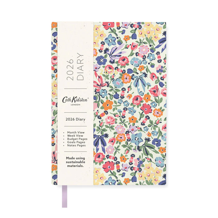2026 Floral Ditsy A6 Linen Diary